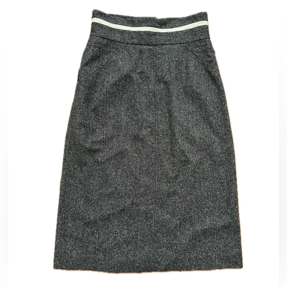 Tory Burch Wool/Silk Blend Pencil Skirt - Picture 6 of 8